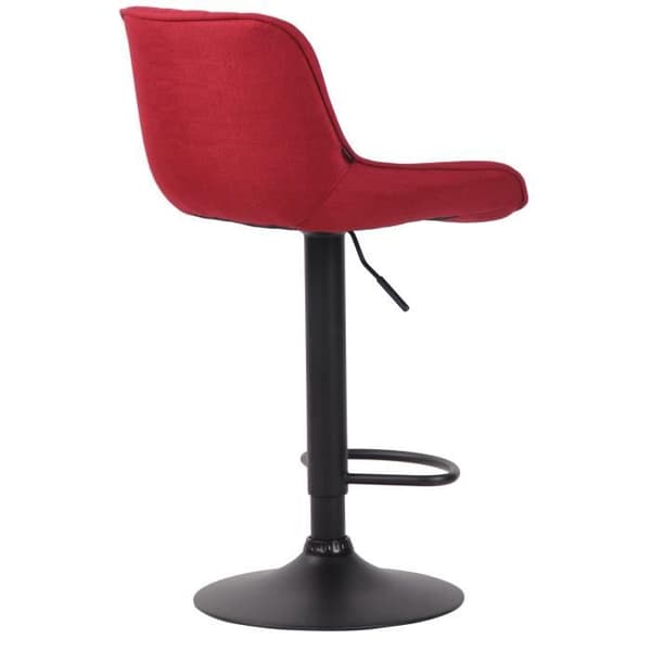 Barstol - CLP - Lentini - Tyg - Röd-Svart - Modern design