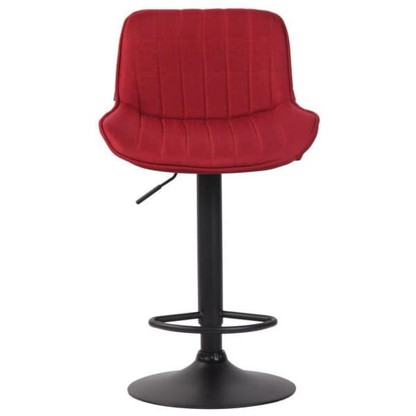 Barstol - CLP - Lentini - Tyg - Röd-Svart - Modern design