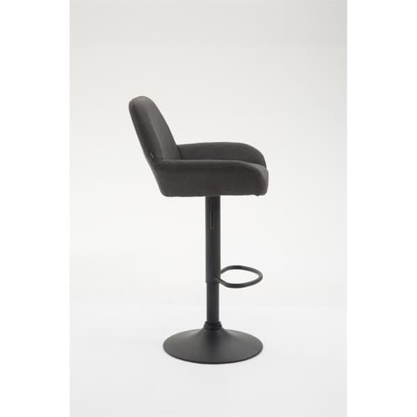 Barpall - MAGNIEU - Tyg - Mörkgrå - Justerbar i höjdled - Med armstöd - Modern design