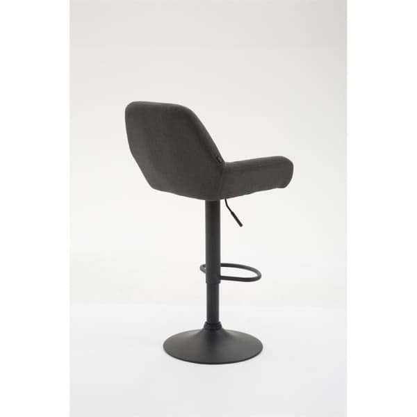 Barpall - MAGNIEU - Tyg - Mörkgrå - Justerbar i höjdled - Med armstöd - Modern design