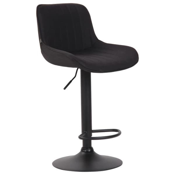 Barstol - CLP - Lentini - Tyg - Metall trumpetbas - Svart
