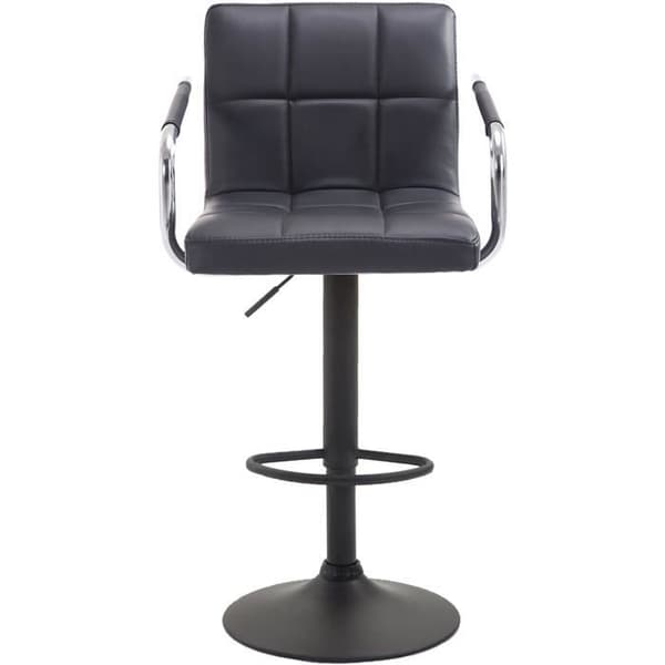 Barpall - LANTENAYV2 Svart - Justerbar i höjdled - Med armstöd - Elegans - Chic