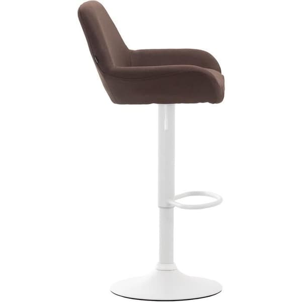 Barstol - MAGNIEU - Höjdjusterbar - Tyg - Metall - Kontemporär Design