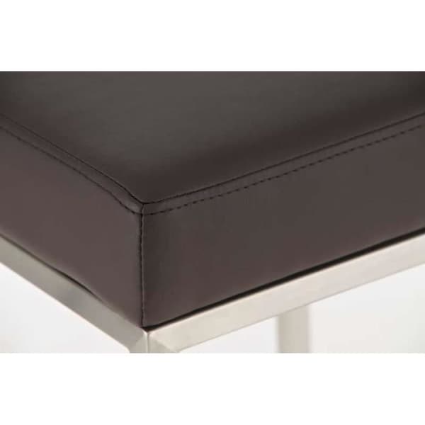 Barpall - CLP - MONTREAL - Justerbar höjd 80/85 cm - Rostfritt stål - Brun