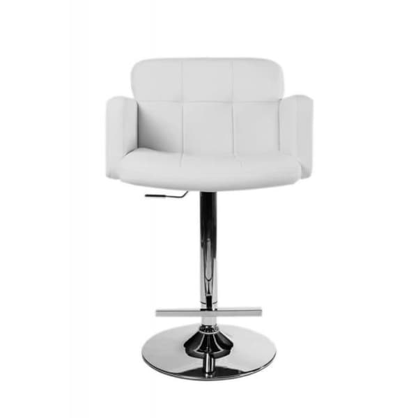 LOS ANGELES barstol - CLP - PU-design - Justerbar i höjdled - Vit