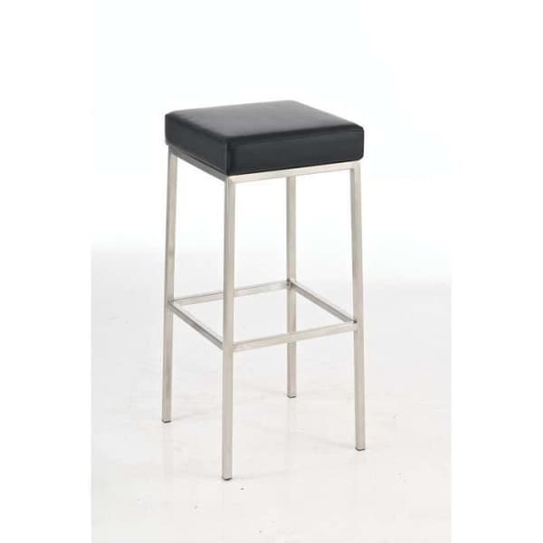 CLP MONTREAL E85 barpall, stöd i rostfritt stål, sitthöjd: 85 cm85 cm - svart CLP