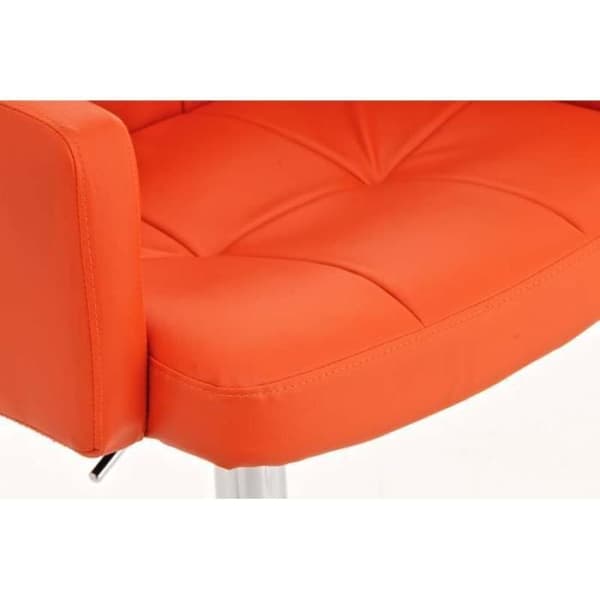 LOS ANGELES barstol - CLP - PU-design - Justerbar i höjdled - Orange