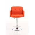 Miniatyrbild 1 av 3: LOS ANGELES barstol - CLP - PU-design - Justerbar i höjdled - Orange