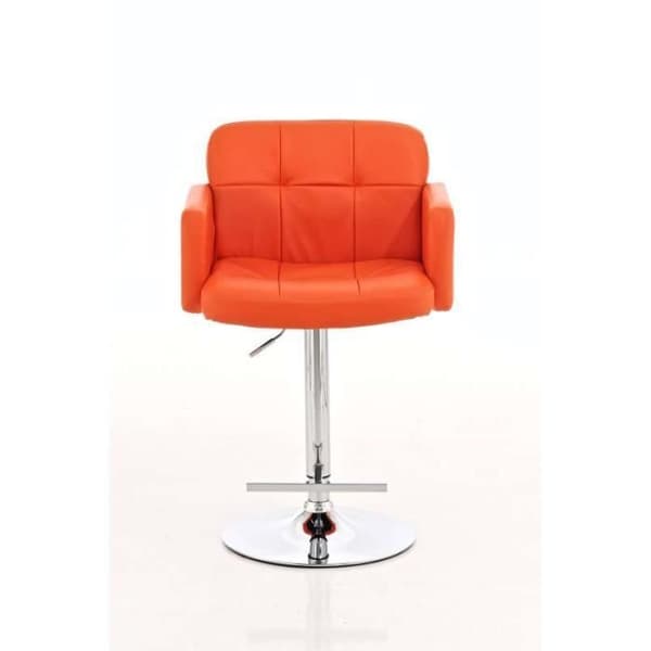 LOS ANGELES barstol - CLP - PU-design - Justerbar i höjdled - Orange