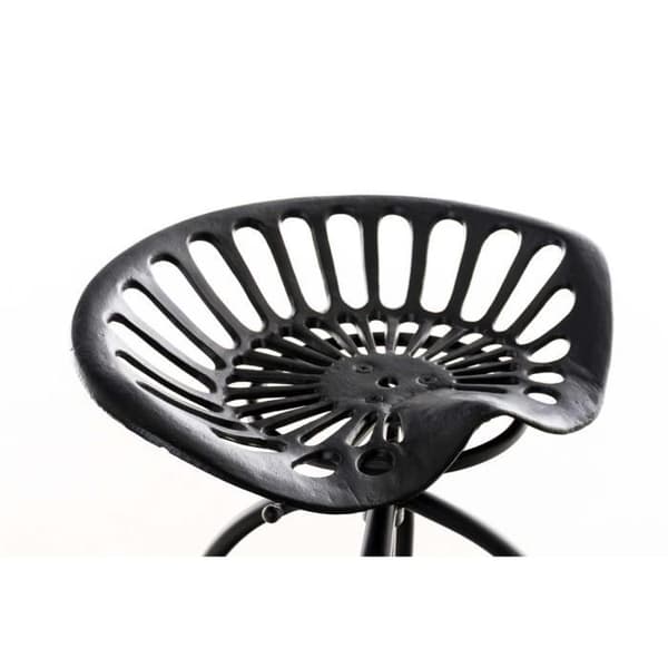 Barpall - MONTRACOL - Svart - Justerbar i höjdled - Country Style - Vikt upp till 120 kg