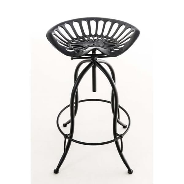 Barpall - MONTRACOL - Svart - Justerbar i höjdled - Country Style - Vikt upp till 120 kg