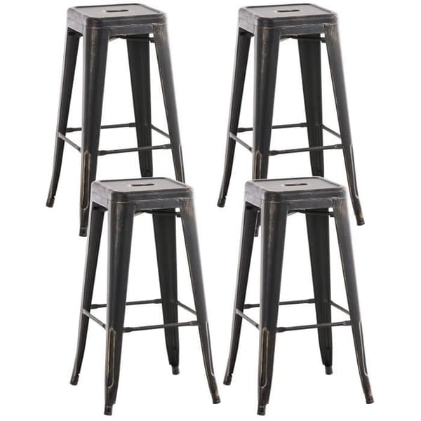 Set med 4 barstolar -MONTHIEUX Antique