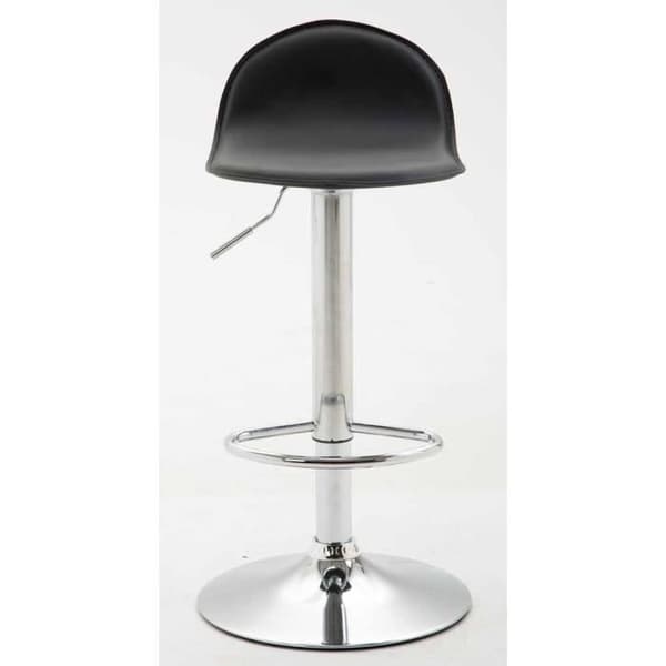 Set med 2 barstolar -CONFRANCON V2 konstläder (svart)