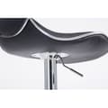 Miniatyrbild 3 av 4: Set med 2 barstolar -BREZAN V2 Chrome Leatherette (svart)
