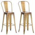 Miniatyrbild 4 av 4: Set med 2 barstolar -COLOMIEUX(guld)
