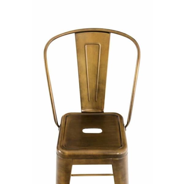 Set med 2 barstolar -COLOMIEUX(guld)