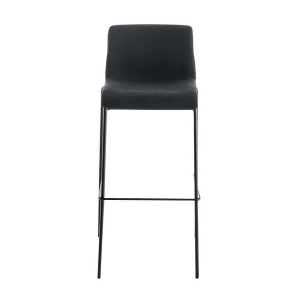 Set med 2 barstolar -BETTANT Finish på 4 svarta ben (mörkgrå)