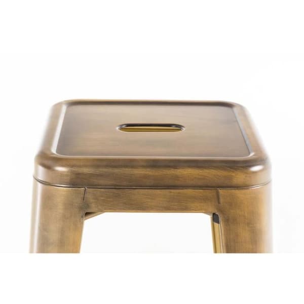 Set med 2 barstolar -MONTHIEUX(guld)