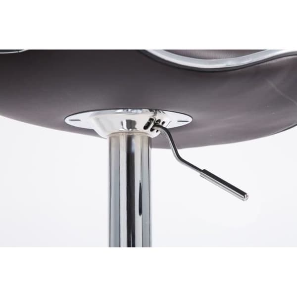 Set med 2 barstolar -BREZAN V2 Leatherette Chrom (brun)