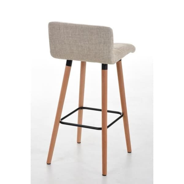 Set med 2 barstolar - CEYZERIEUX Natural Finish (Cream)