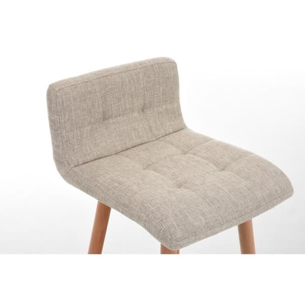 Set med 2 barstolar - CEYZERIEUX Natural Finish (Cream)
