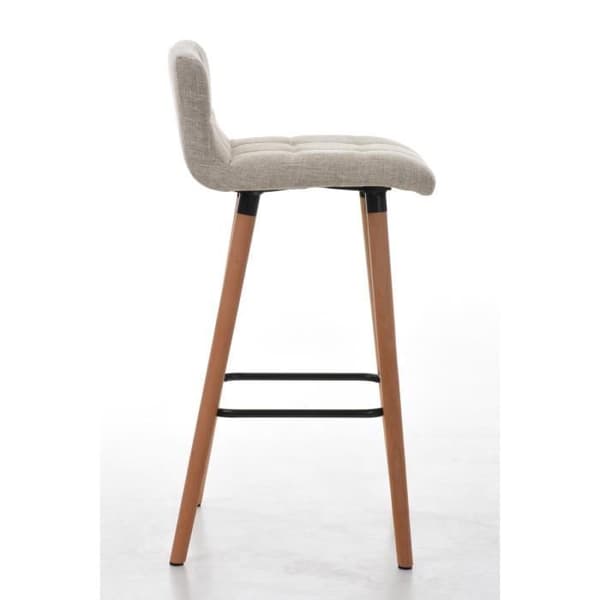 Set med 2 barstolar - CEYZERIEUX Natural Finish (Cream)
