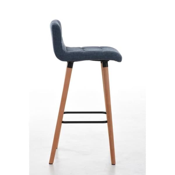 Set med 2 barstolar - CEYZERIEUX Natural Finish (blå)