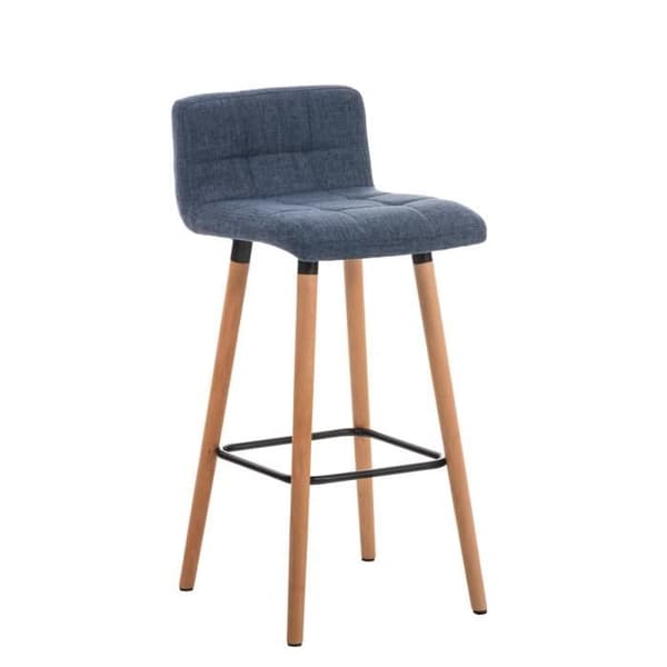 Set med 2 barstolar - CEYZERIEUX Natural Finish (blå)