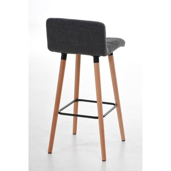Set med 2 barstolar - CEYZERIEUX Natural Finish (Ljusgrå)