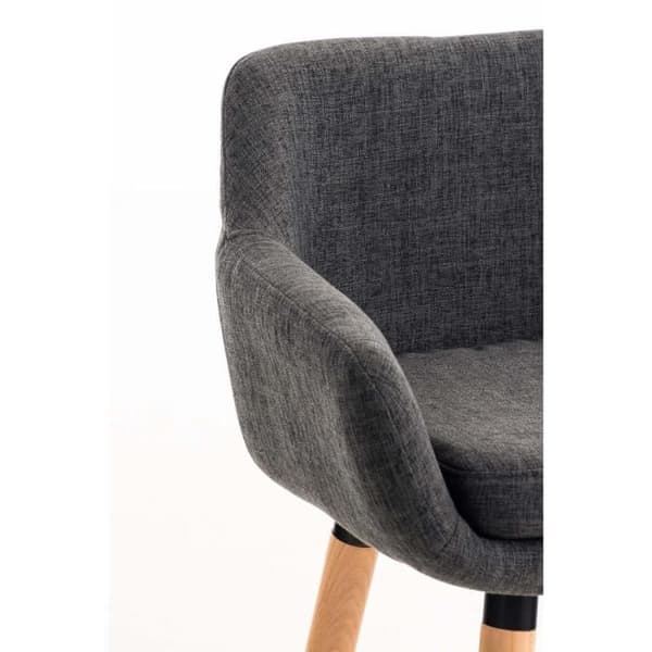 Set med 2 barstolar -BELLEY Finish (mörkgrå)