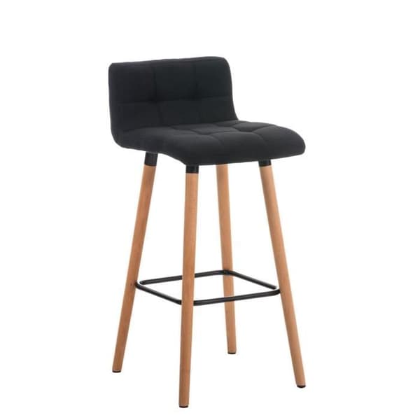 Set med 2 barstolar - CEYZERIEUX Natural Finish (mörkgrå)
