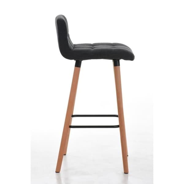 Set med 2 barstolar - CEYZERIEUX Natural Finish (mörkgrå)