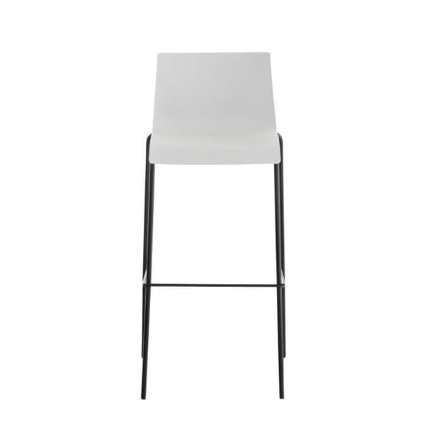 Set med 2 BETTANT Art Barstolar - Finish på 4 svarta (vita) ben - Tyg - Modernt - Design