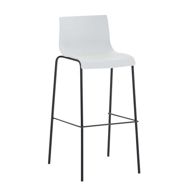 Set med 2 BETTANT Art Barstolar - Finish på 4 svarta (vita) ben - Tyg - Modernt - Design