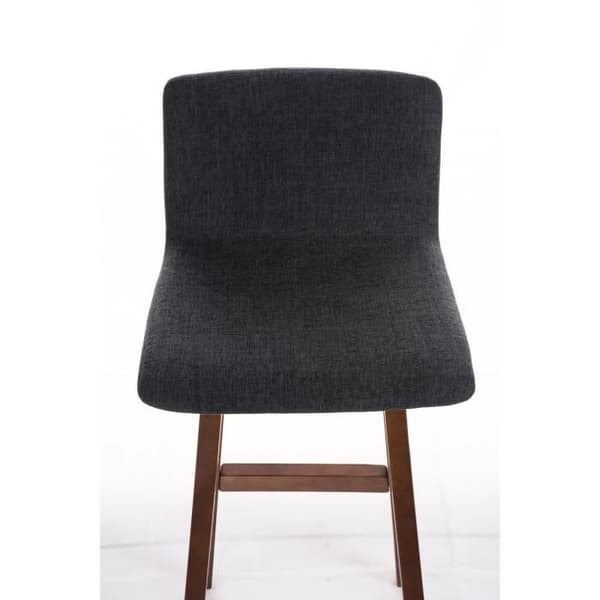 Barstol - CLP - TAUNUS - Färg valnöt - Tygöverdrag - Höjd 72 cm