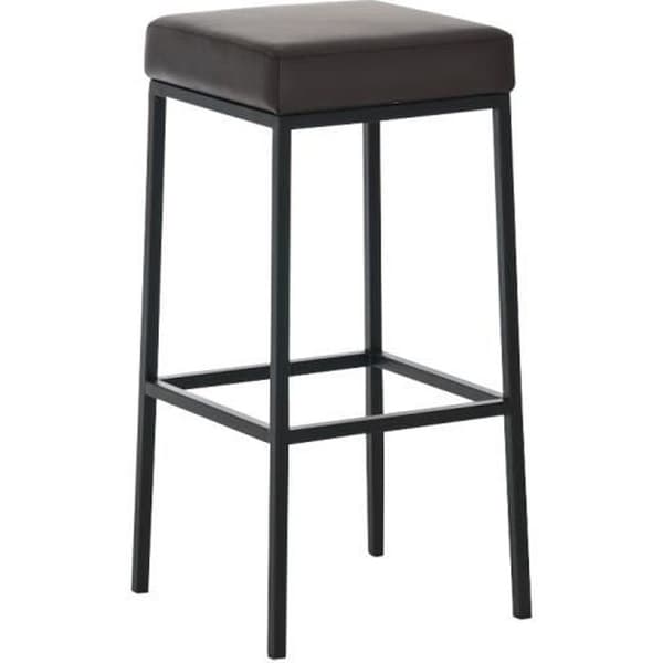 CLP Barpall i svart metall MONTREAL B80 med 4 ben, Sitthöjd: 80 cm, 14 klädselfärger att välja mellan85 cm...