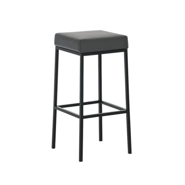 Barpall - CLP - MONTREAL B80 - Svart metall - Sits 80/85cm - 14 klädselfärger