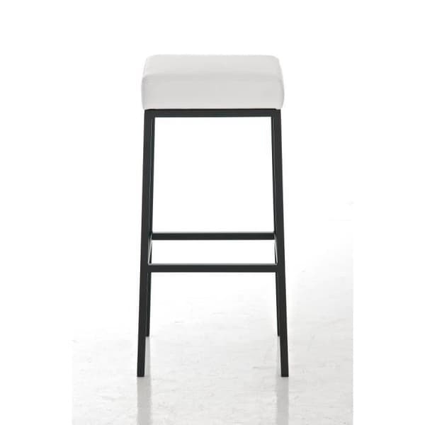 CLP Barpall i svart metall MONTREAL B80 med 4 ben, Sitthöjd: 80 cm, 14 klädselfärger att välja mellan85 cm...