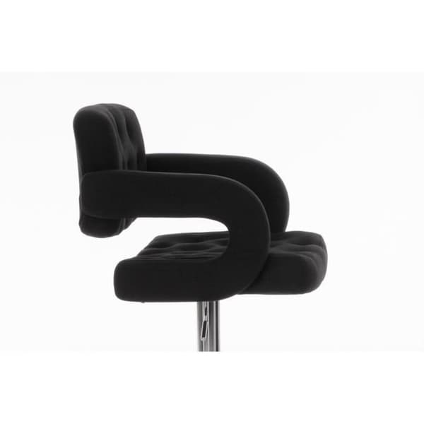 Barstol - CLP - DUBLIN - Bekvämt tyg - Justerbar höjd 65-85 cm - Svängbar