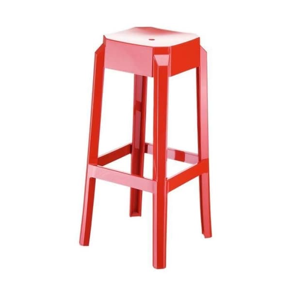 Set med 2 Fox barstolar - CLP - Röd - Samtida - Design - Inredning