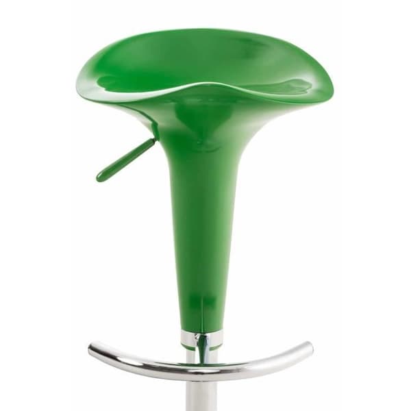 Set med 2 sadelbarstolar - CLP - Grön - Justerbar i höjdled - Retro design - 360° vridbar