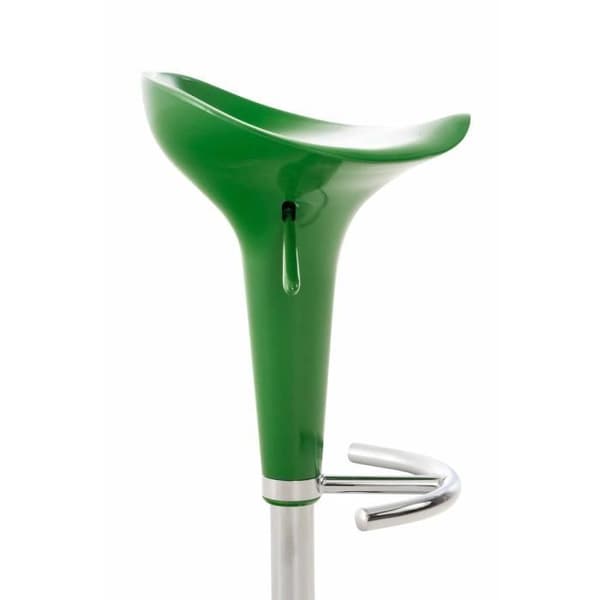 Set med 2 sadelbarstolar - CLP - Grön - Justerbar i höjdled - Retro design - 360° vridbar