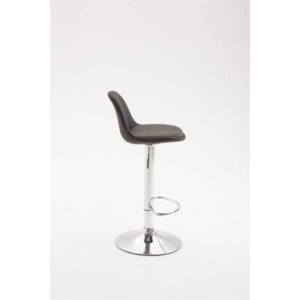 Kiel barstol i tyg - CLP - Set om 2 - Grå - Justerbar i höjdled - Modern design