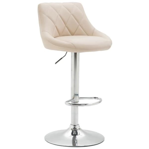 Barstol - CLP - Lazio - Imiterat läder - Kräm - Elegans - Chic
