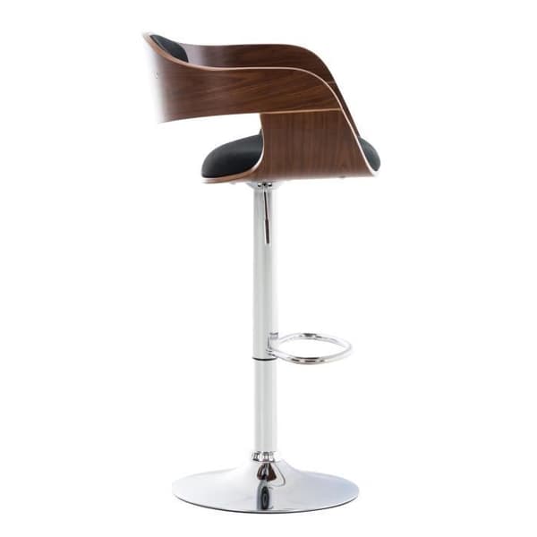 Barstol - CLP - Kingston - Tyg - Svart - Justerbar i höjdled - Modern design