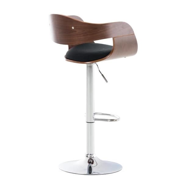 Barstol - CLP - Kingston - Tyg - Svart - Justerbar i höjdled - Modern design