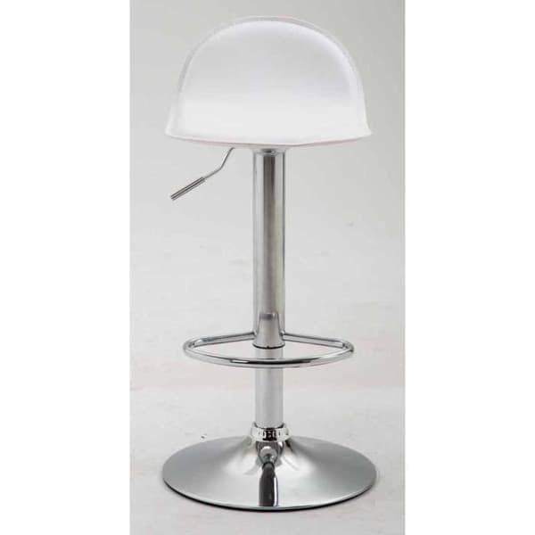 Set med 2 Lana V2 designbarstolar i konstläder - Vit - CLP - Inomhus - Metall - Justerbar i höjdled
