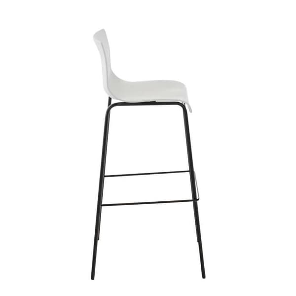 Barstol - CLP - HOOVER - Vit - Metall - Ergonomisk