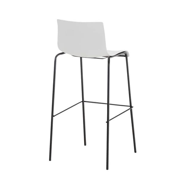 Barstol - CLP - HOOVER - Vit - Metall - Ergonomisk
