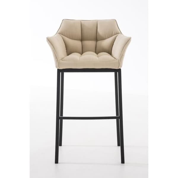 DAMASO B barpall - CLP - Svart - Tyg - Armstöd - Fotstöd - 110 cm
